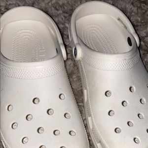 white classic clog crocs
